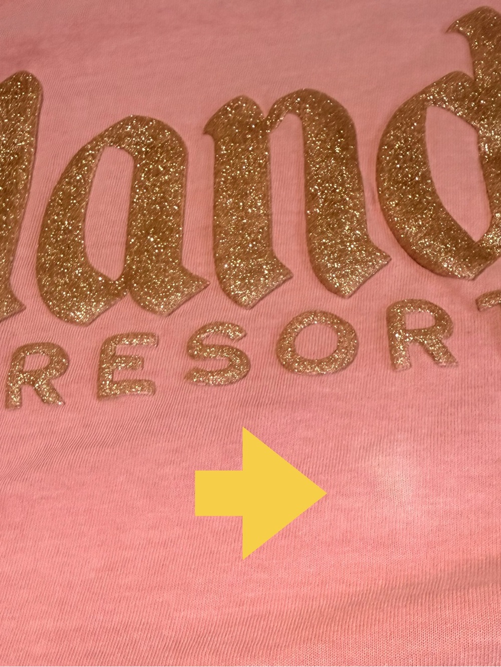 Authentic Disneyland Sweatshirt Pink with Rose Gold Size Medium - Picture 8 of 8
